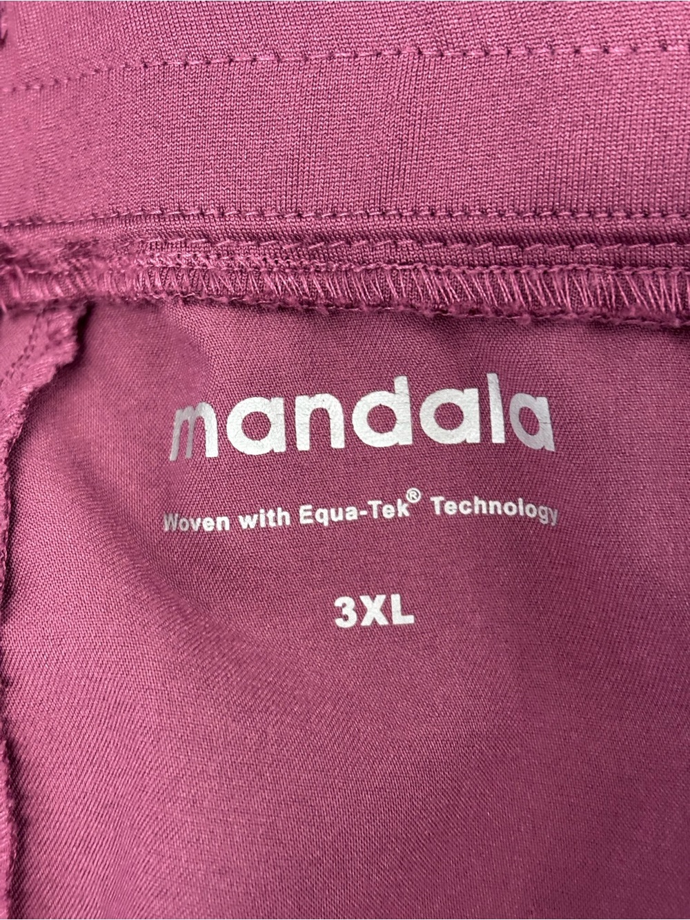 Mandala Scrubs Set Women 3XL Plum Mauve V-Neck Top Jogger Pants Equa-Tek Plus - Picture 5 of 6